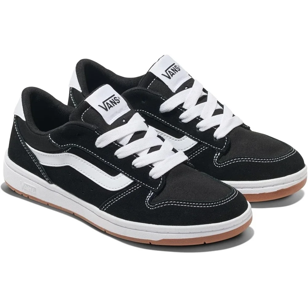 Vans Ryland LS Black/White Suede Canvas Men's Sneakers Size 12